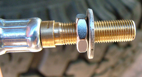 Washer in valve extension tube